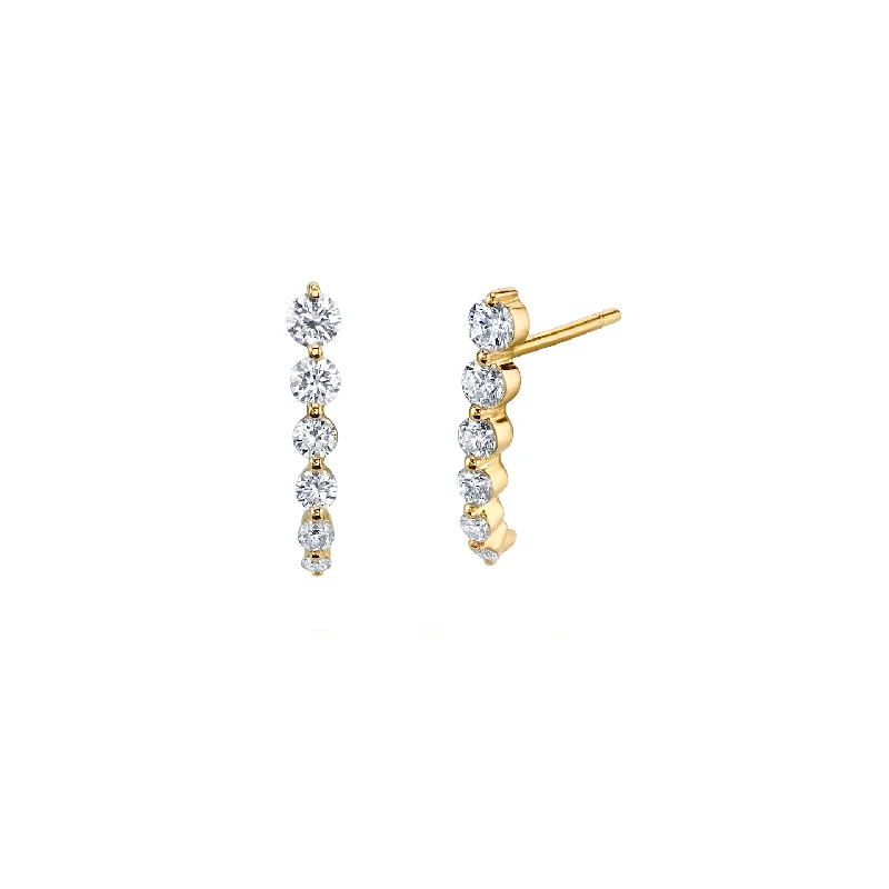 Anita Ko Short Cascade Diamond Earrings