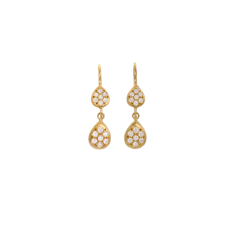 Caroline Ellen Pave Teardrop Earrings