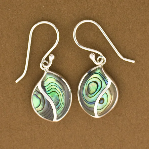 Modern Abalone Shell Earrings